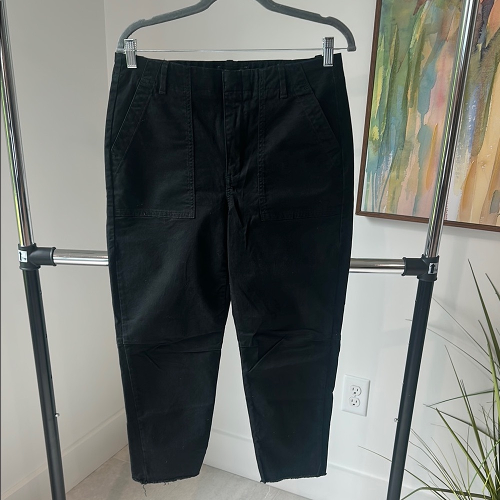 New Banana Republic Black Cargo Pants Straight-Leg